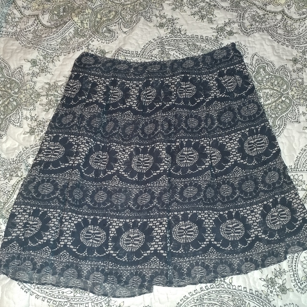Blue and Tan Skirt